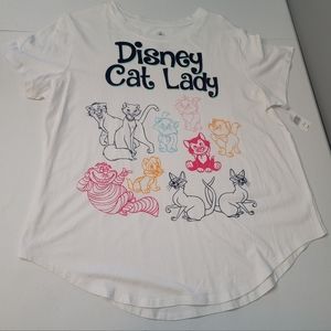 Disney Cat Lady T Shirt XLG